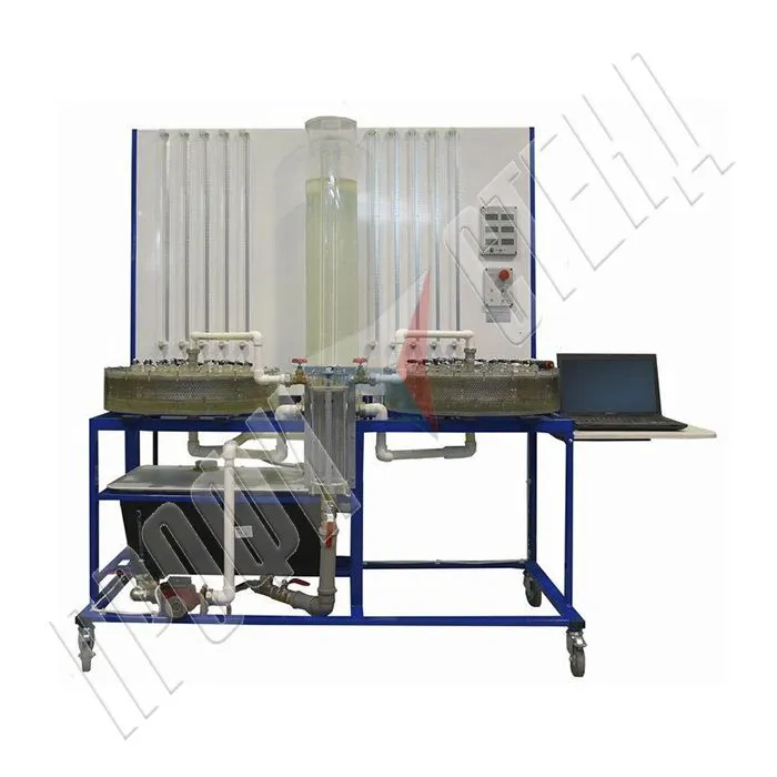 Стенд "Гидравлические характеристики модели нефтяного пласта" НФТ-МНП-ГХ-011-4ЛР-01-ПК