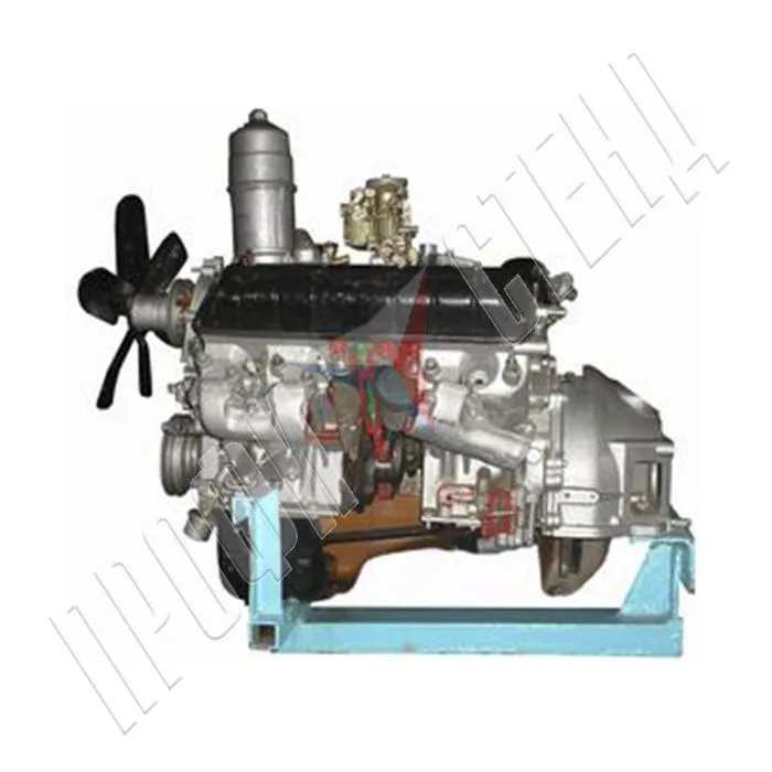 Двигатель грузового автомобиля "Газель" с навесным оборудованием (агрегаты в разрезе)