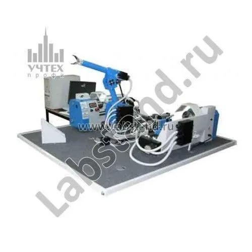 Стенд "ГПС  с компьютерным управлением на базе двух станков с компьютерным управлением и учебного робота" ГПС-ФТ-Робин Ц1