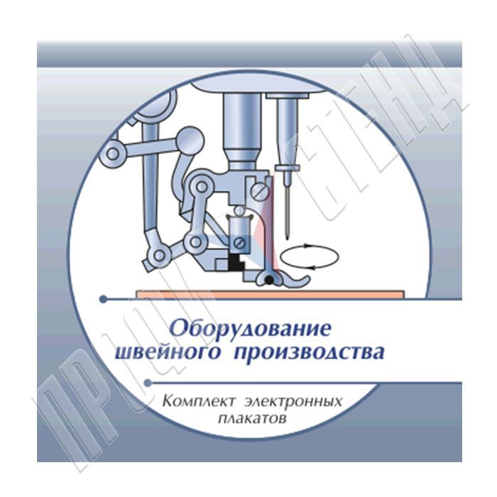 Комплект плакатов (печатные и электронные) "Оборудование швейного производства"