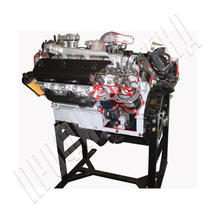 Двигатель ЯМЗ (агрегаты в разрезе)