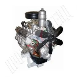 Двигатель грузового автомобиля ГАЗ 51 - 53 с навесным оборудованием (агрегаты в разрезе) с электромеханическим приводом